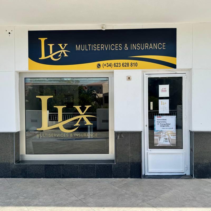 LUX Multiservice premises façade in Orihuela Costa